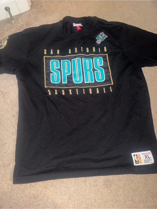 Mitchell & Ness Other - Men's Black San Antonio Spurs Hardwood Classics Team OG 2.0 Premium T-Shirt XL
